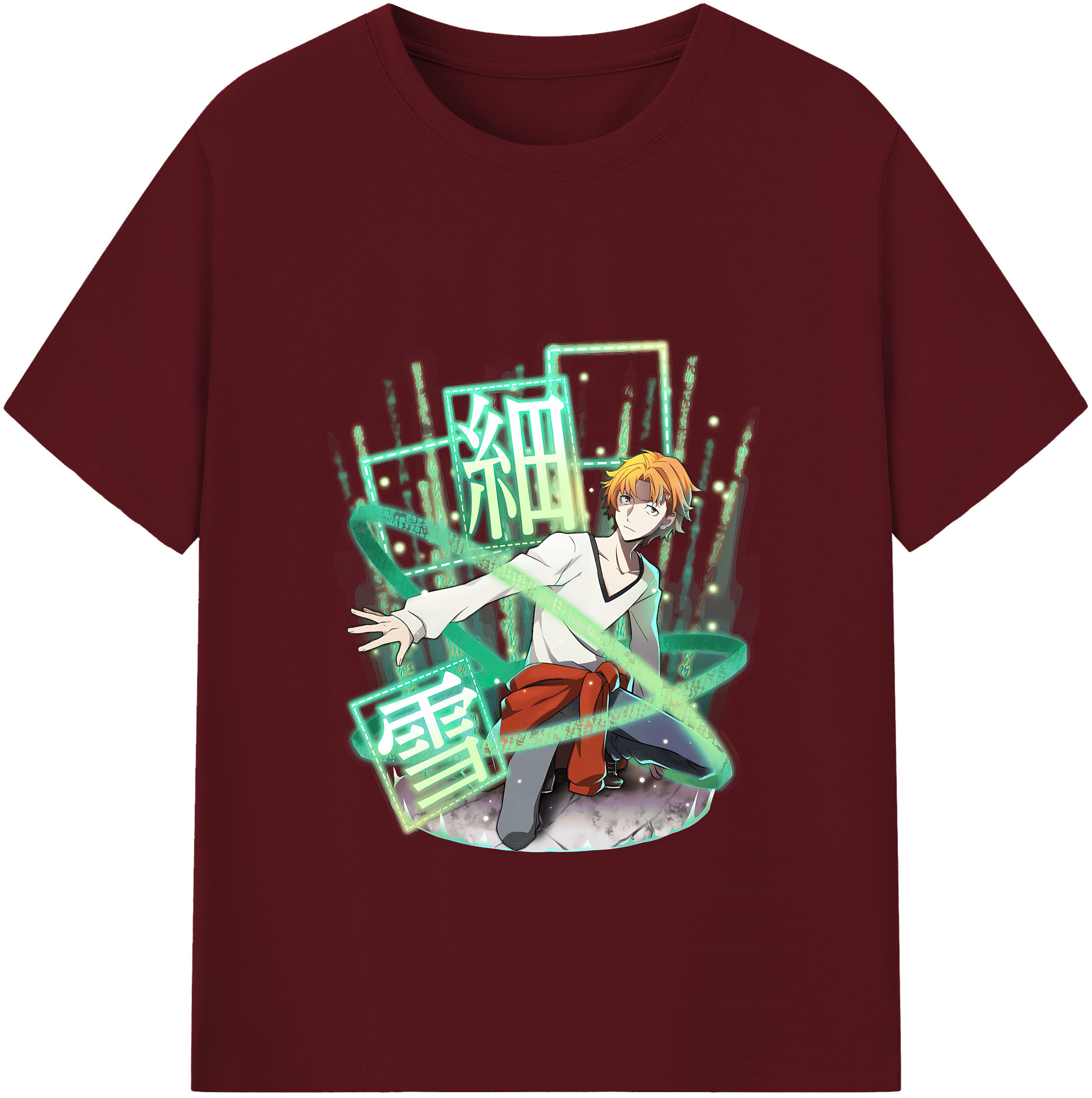 （画像用） 文豪ストレイドッグス Bungo Stray Dogs 綿100％半袖Tシャツ（フロントプリント）